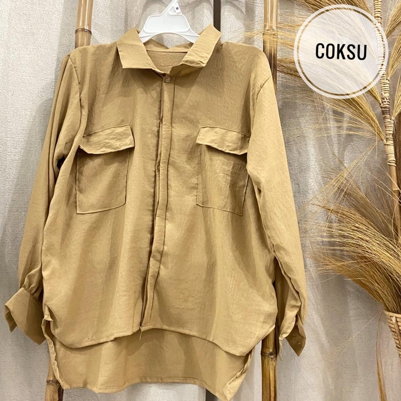 KEMEJA KARINE OVERSIZE CRINCKLE AIRFLOW