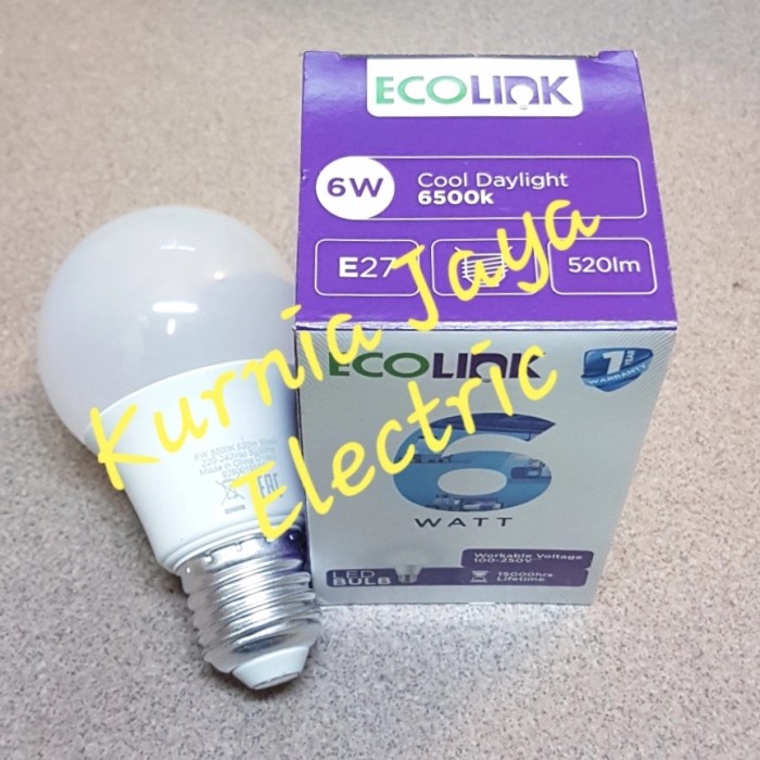 Lampu Led Bulb Ecolink 6w 6 Watt