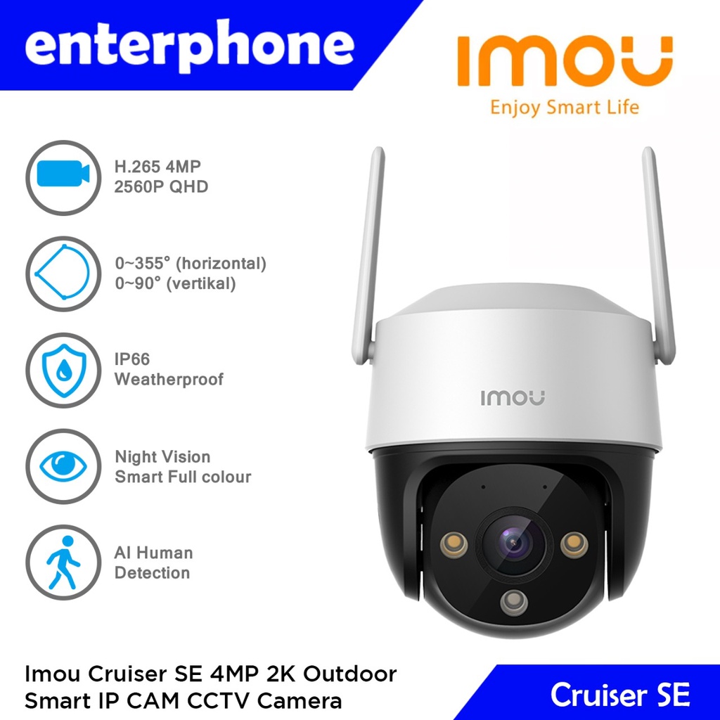 IMOU Cruiser SE 4MP 2K Outdoor Smart IP CAM CCTV Camera