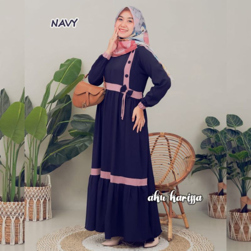 Windi dress aku karissa, gamis ity crepe, gamis ori, windy dress