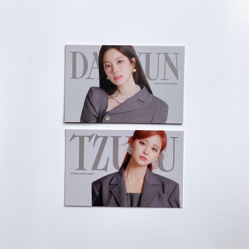 TWICE EYES WIDE OPEN MESSAGE CARD DAHYUN TZUYU