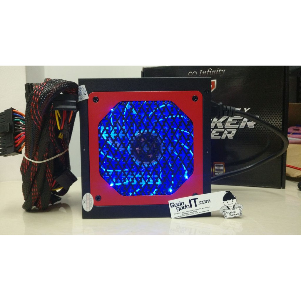 Power Supply Unit/PSU INFINITY Striker Power 500 Watt IN08-500 80 PLUS ( GARANSI RESMI)