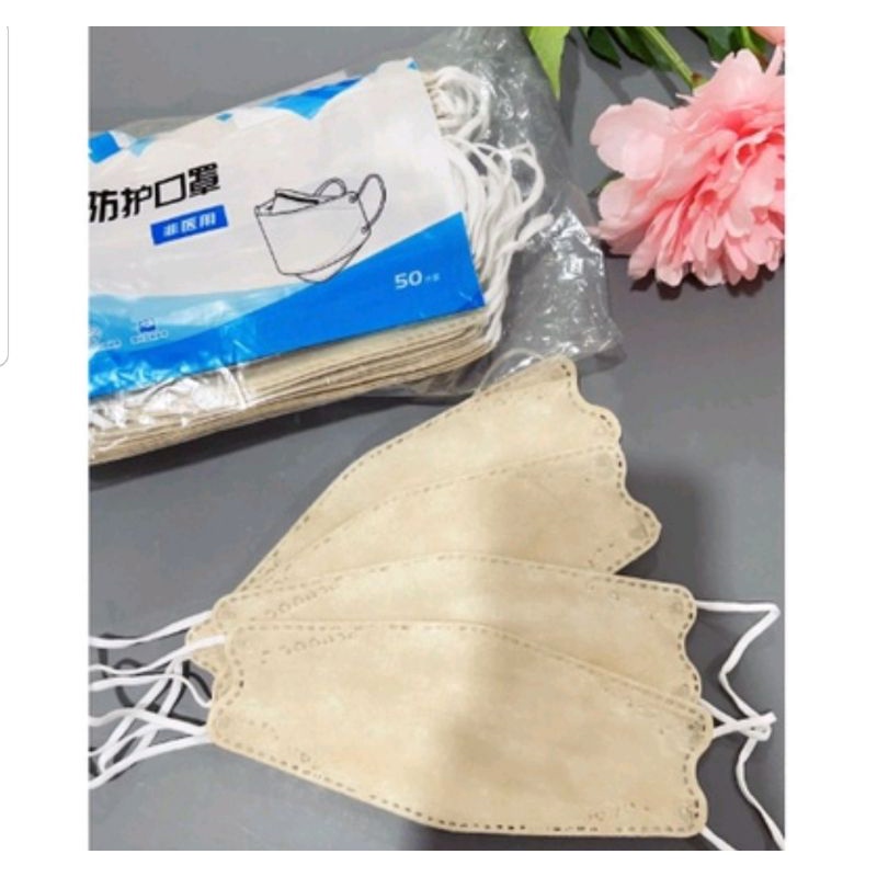 Masker kf94 4Ply 4 Ply isi 50 pcs masker dewasa gold kf 94 50