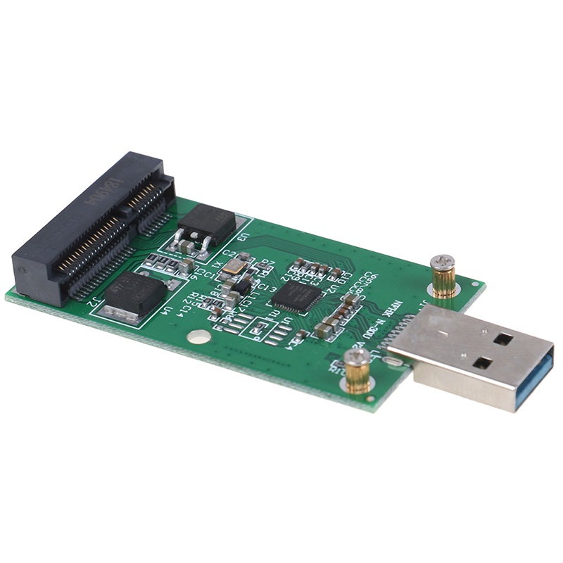 (LUCKID) 1pc Adapter Mini USB 3.0 Ke PCIE mSATA Eksternal SSD PCBA