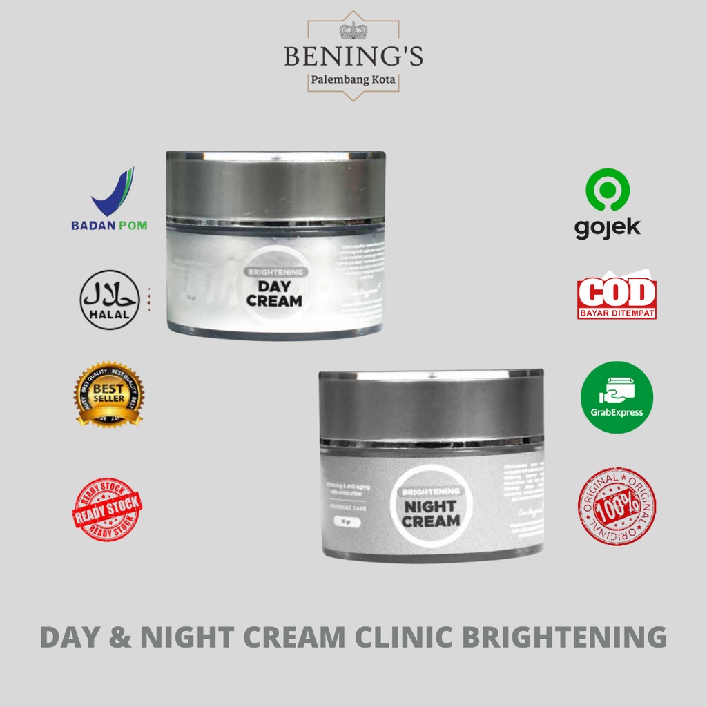 BENINGS SKINCARE by DR.OKY PRATAMA / PAKET BRIGHTENING/FREE MINI GOLD/MARCHANDISE BENING'S-DAY&NIGHT CLINIC