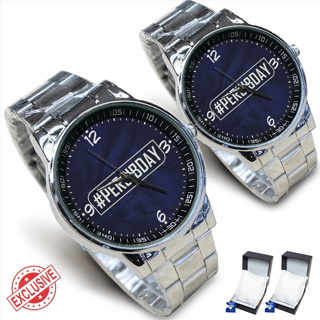 Jam Tangan Rantai Couple PERSIB DAY (Awesome)