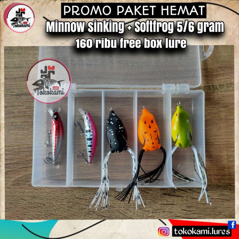 lure softfrog & minnow sinking free box