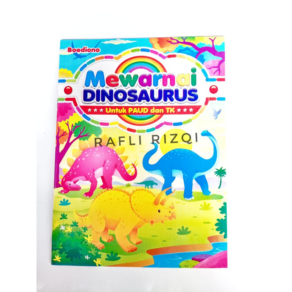 Buku Edukasi Anak Paud Tk Budiono Buku Mewarnai Dinosaurus Shopee Indonesia