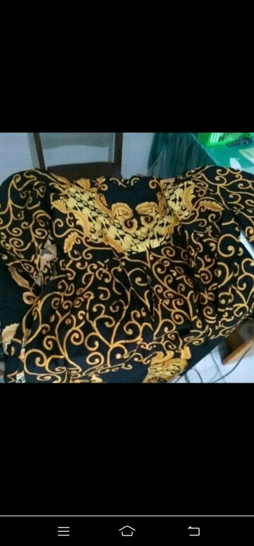 Promo Batik Couple Keluarga Sarimbit Sania Ruffle Batik Ori Ndoro Jowi Motif Ulir Kuning