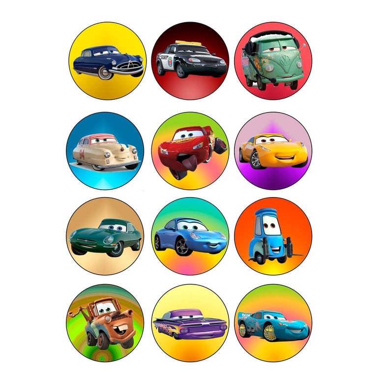 

CUPCAKE TOPPER CUSTOM KARAKTER CARS
