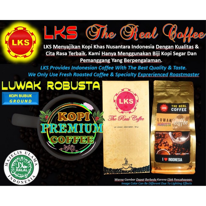 

PREMIUM COFFEE - BUBUK - KOPI LUWAK ROBUSTA