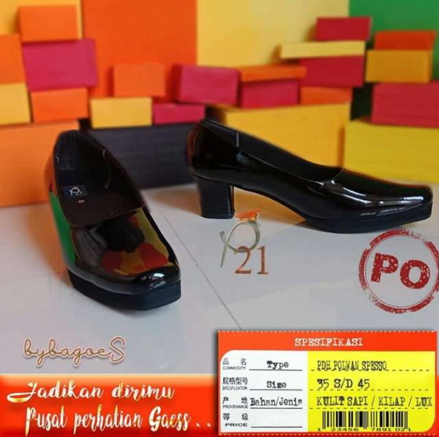 SEPATU WANITA / SPESSO/ SEPATU PDH / SEPATU POLWAN / SEPATU KERJA