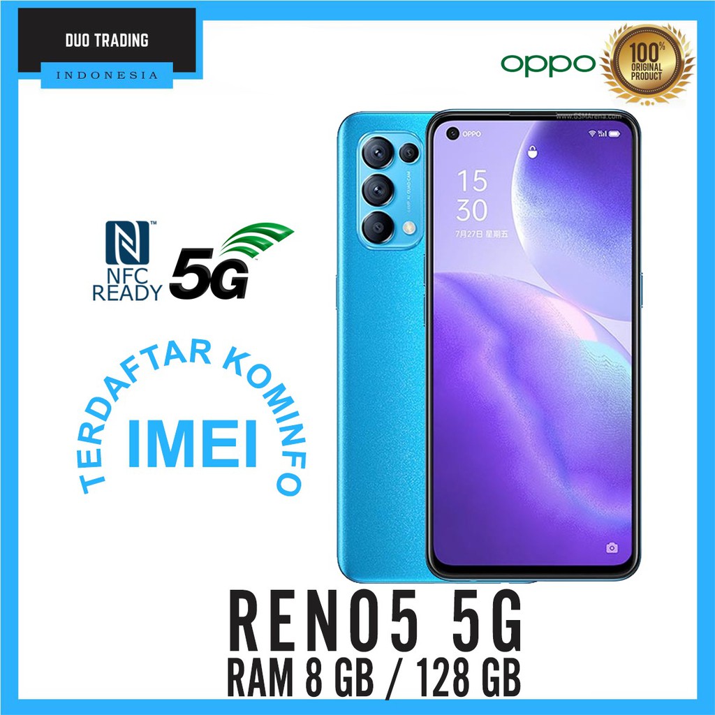 OPPO RENO 5 5G RAM 8GB ROM 128GB GARANSI RESMI OPPO