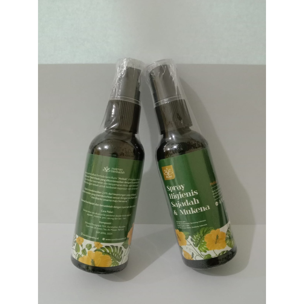 RUMI SPRAY HIGIENIS SAJADAH DAN MUKENA AROMA MEKKAH 50 ML