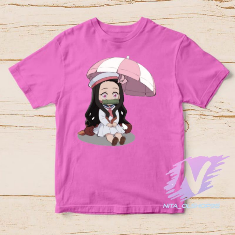 nezuko chibi kaos anak nezuko kamado kimetsu yaiba