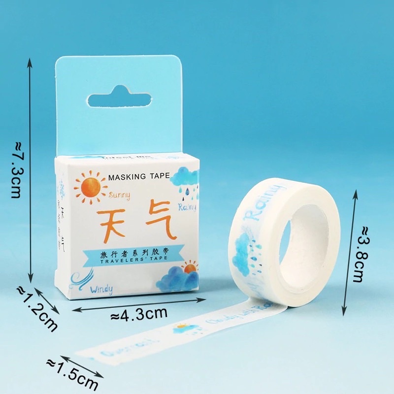 Masking Tape / Selotip Motif Hewan 15mm x 5m