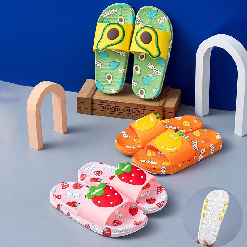 plazababyku FRUITS YUMMY 6608 Sandal Anak Perempuan Bahan Karet Model Lucu 3-9 Tahun