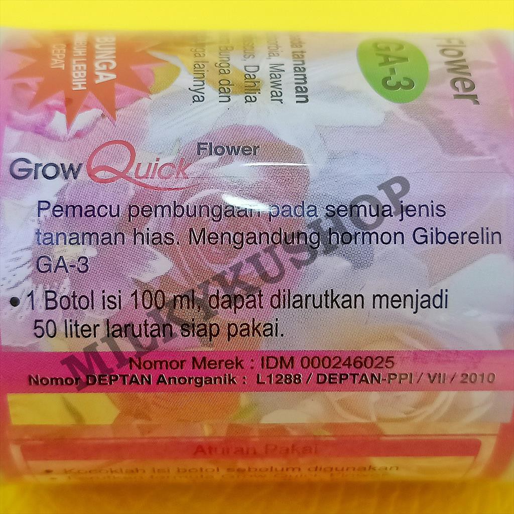 GROW QUICK FLOWER 100 ML PUPUK HORMON ZPT