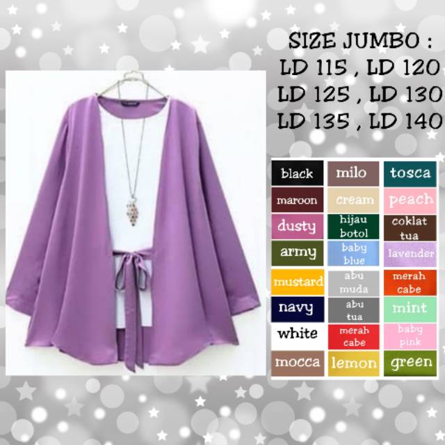 BAJU ATASAN JUMBO LD 115 / LD 120 / LD 125 / LD 130 / LD