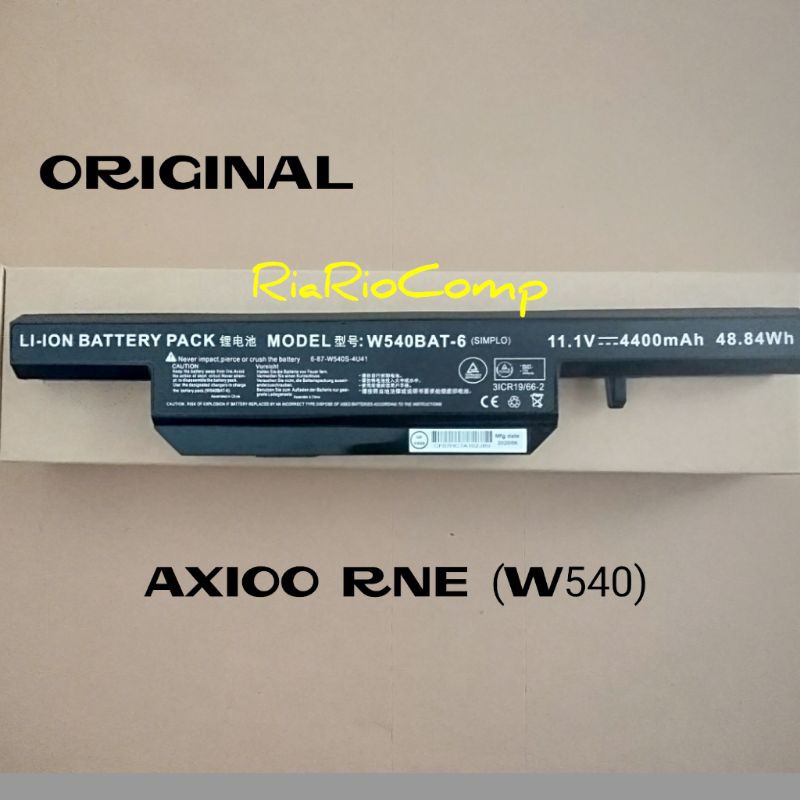Battery Baterai Axioo Neon RNE W540 W540BAT W540BAT-6