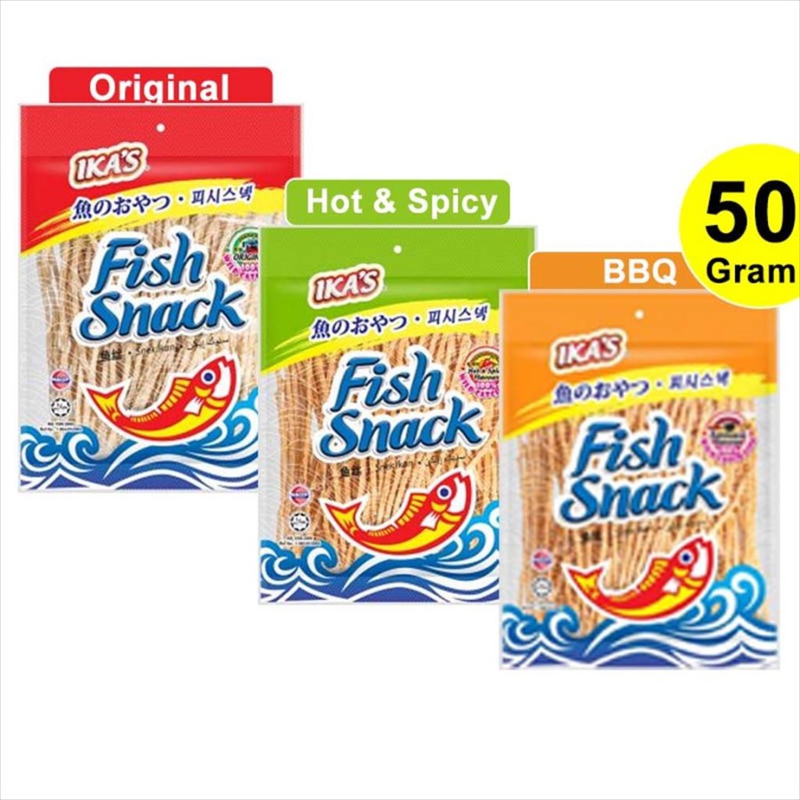 Ika Fish Snack 50gr | Fish Snack Merk Ika's | JUHI SNACK CEMILAN IKAN