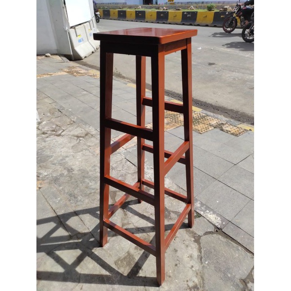 bangku tangga kayu solid 120