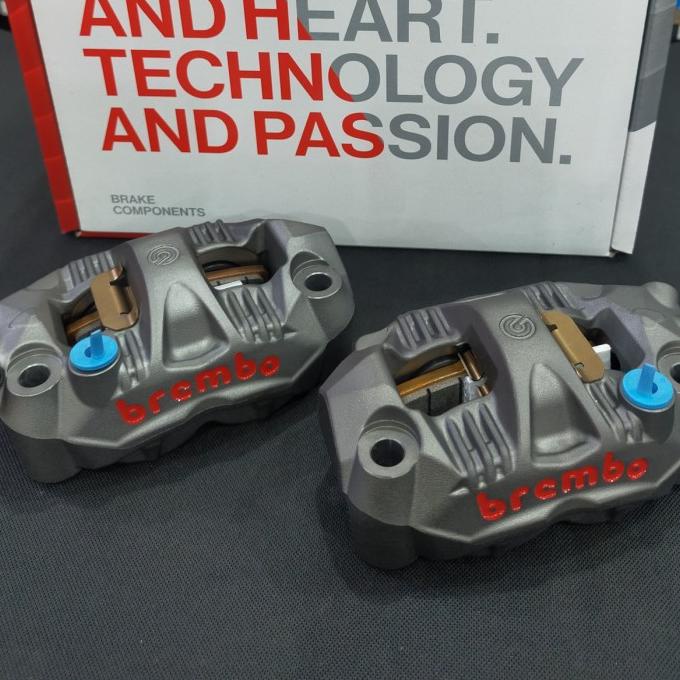 Caliper Monoblok ORI Brembo GP4RS 108mm Dual Set Grey ZX25R Z1000 R1M