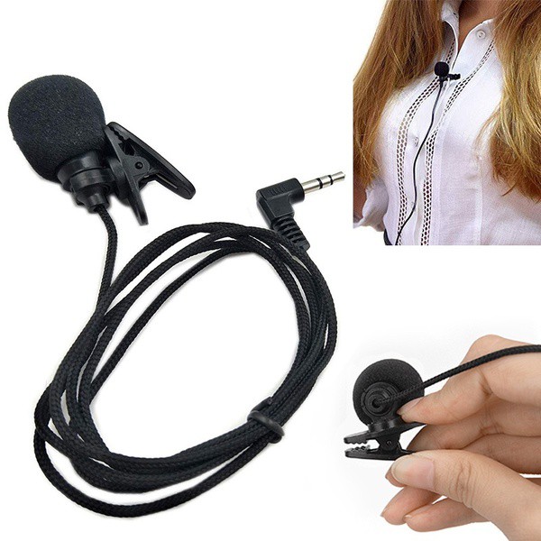 Clip On Microphone / Mic 3.5mm Mic - Audio Jack 3.5mm Vlog Mikrofon Suara Jernih