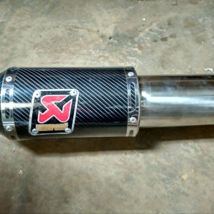 Knalpot Akrapovic Slencer Tiger/Satria Fu/Scorpio
