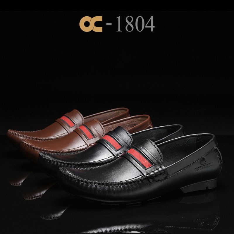 SEPATU KULIT ASLI MODEL SLIP ON OC-1804