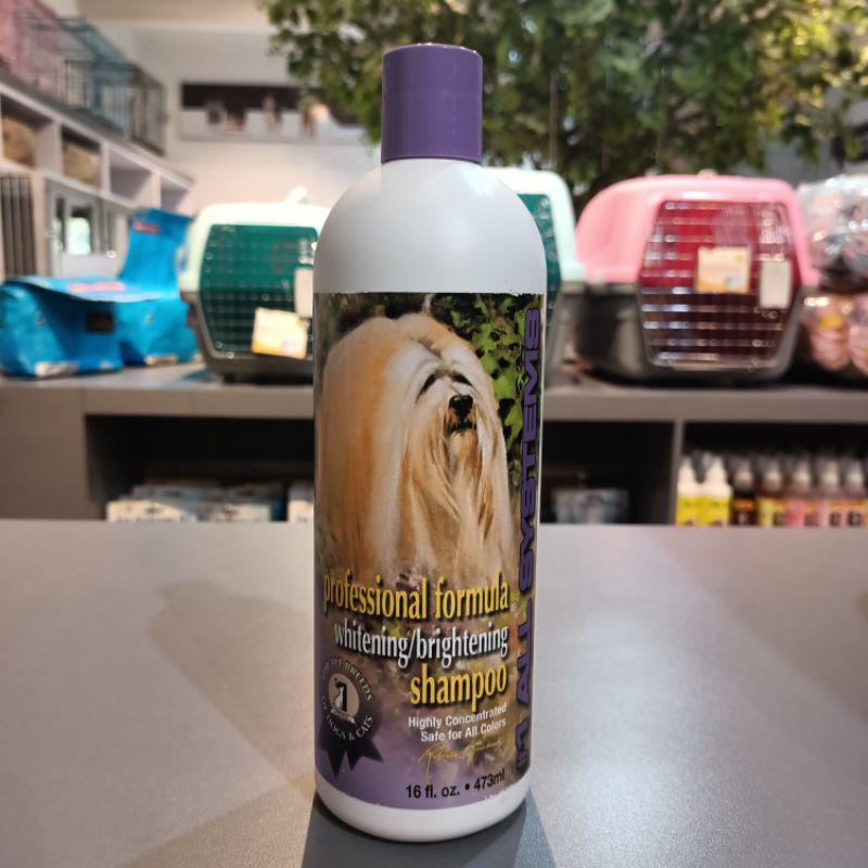 1 All Professional Formula Whitening/Brightening Shampo 473ml / Shampo Anjing Kucing Show Quality