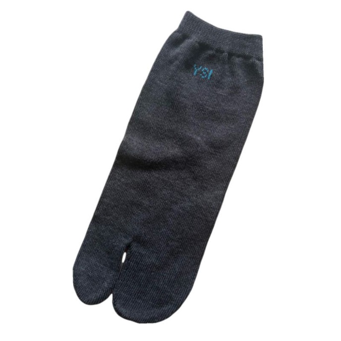 Kaos kaki pendek jempol semata kaki-Abu tua logo ysi