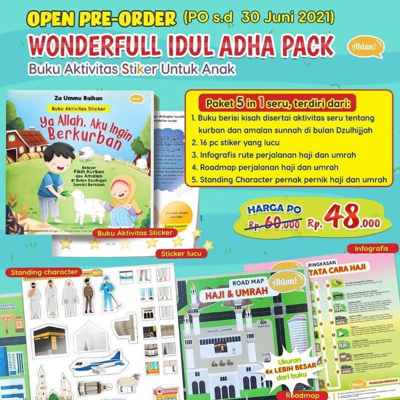 Wonderful Pack Idul Adha / Buku aktifitas / Buku Anak islami