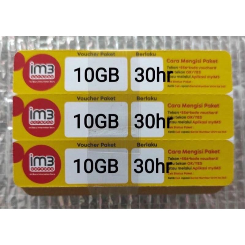 VOUCHER INDOSAT 10GB 30HARI AREA KALIMANTAN