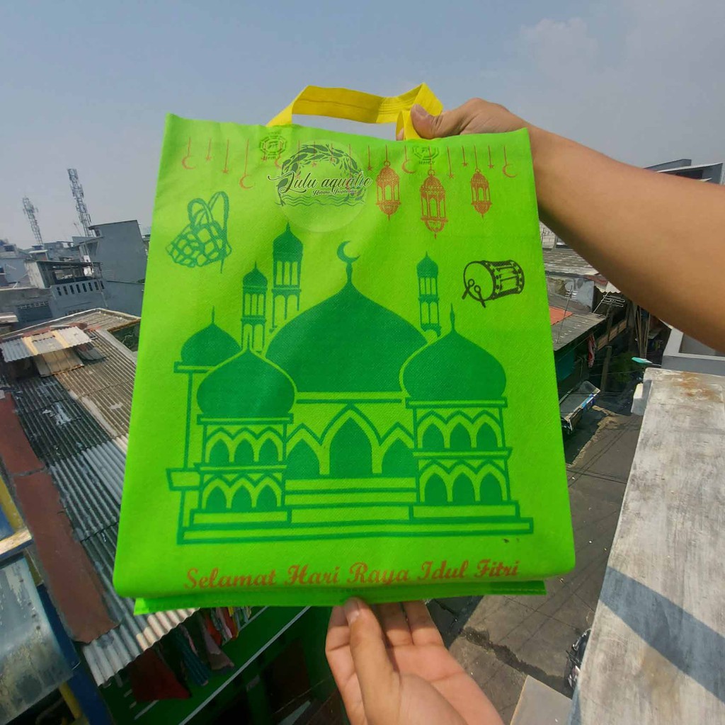 Goodie Bag Lebaran Besar/ Tas Souvenir Idul Fitri uk 38x40x10