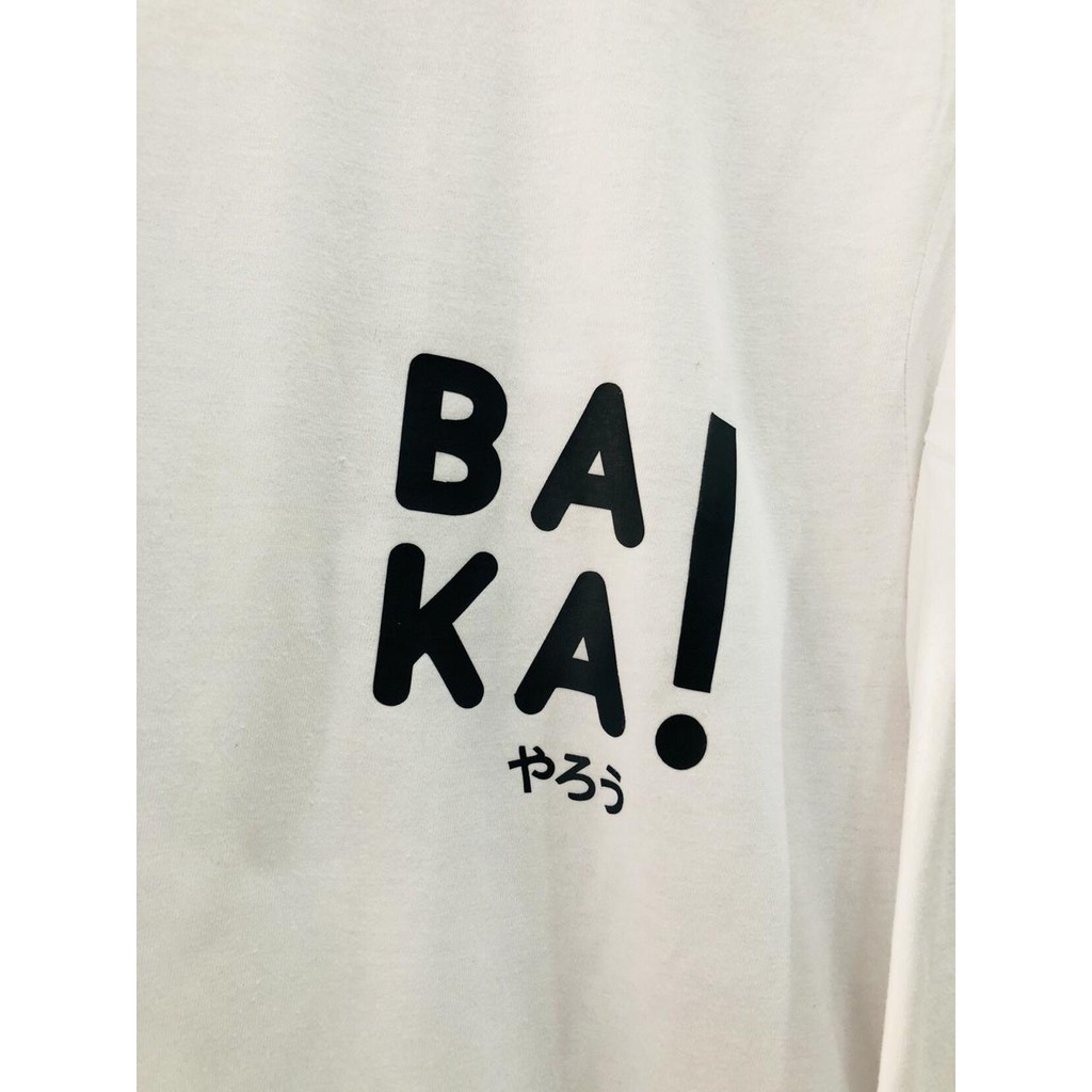 Kaos distro Baka Japan White