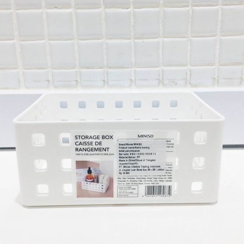 MINISO SMALL STACKABLE STORAGE BOX / KOTAK / TEMPAT KOSMETIK