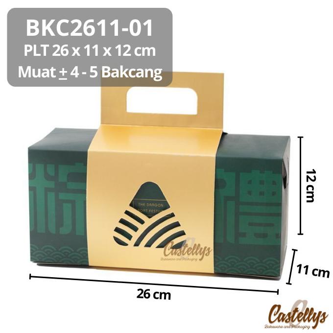 

#####] Kotak Box + Handle BKC2611 Bakcang Bacang Kue Pia Dragon Boat Festival