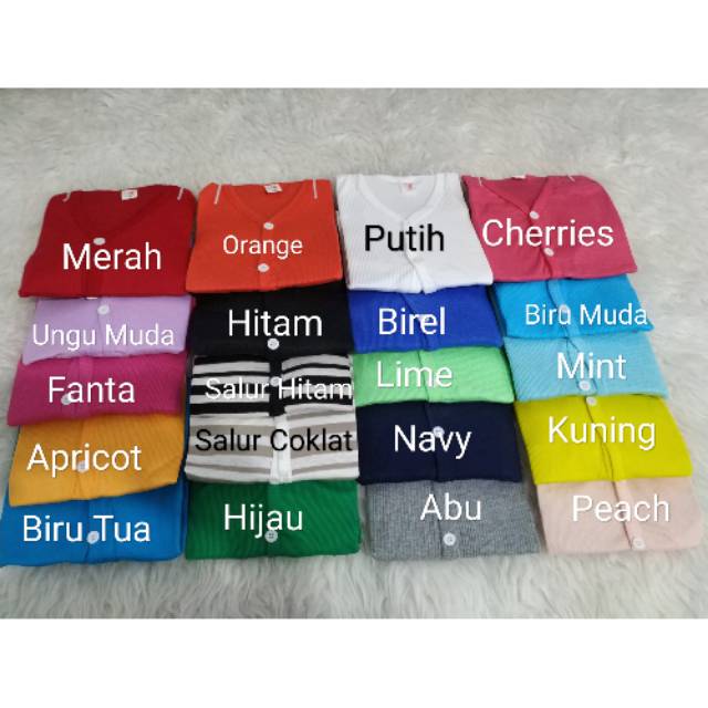 ESW Basic Cardigan Bayi / Anak Import Banyak Warna dan Ukuran