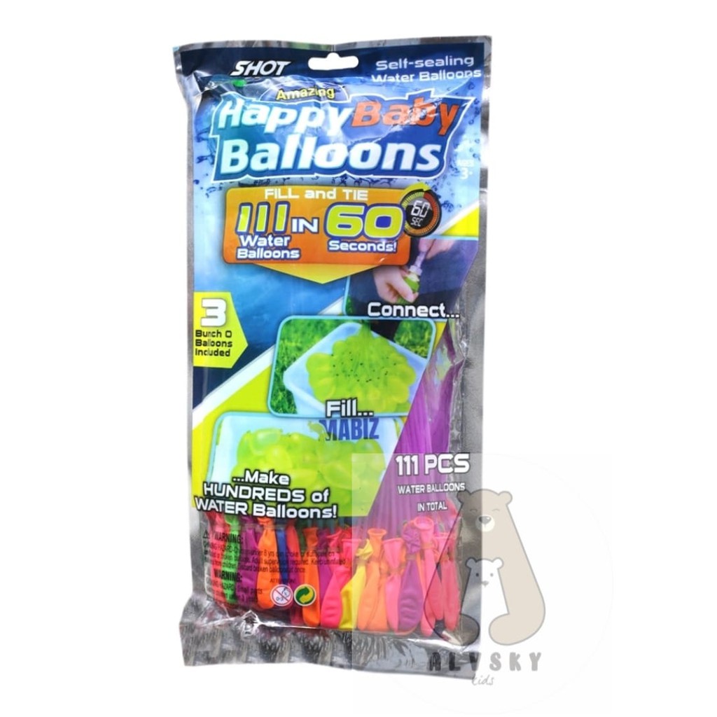 BALON AIR WATER BALOONS (ISI 111 PCS) / MAINAN BALON AIR