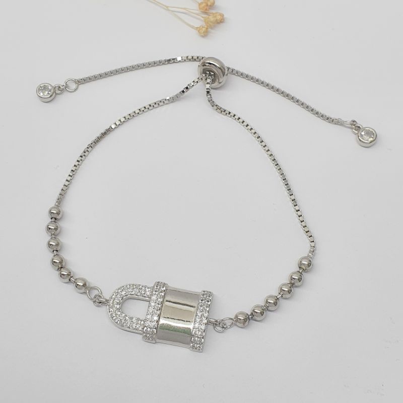 Gelang rantai serut ASLI SILVER 925