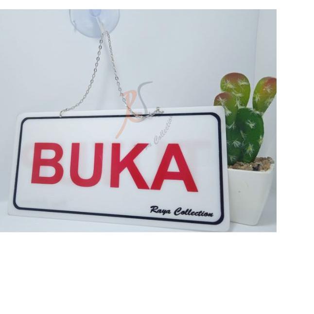 TULISAN ACRYLIC BUKA TUTUP MURAH