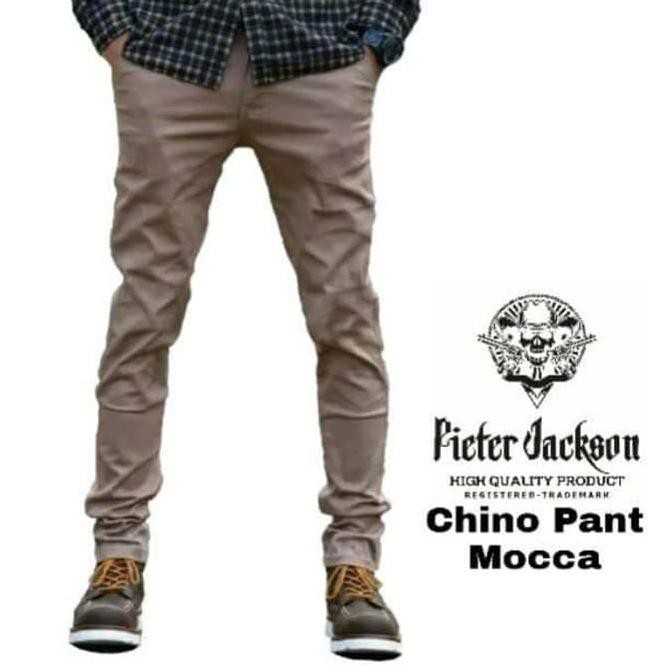 S9CZ CHINO PANJANG PRIA LONG CHINOS PANTS SLIM FIT KHAKI MURAH KEREN COCOK CY04