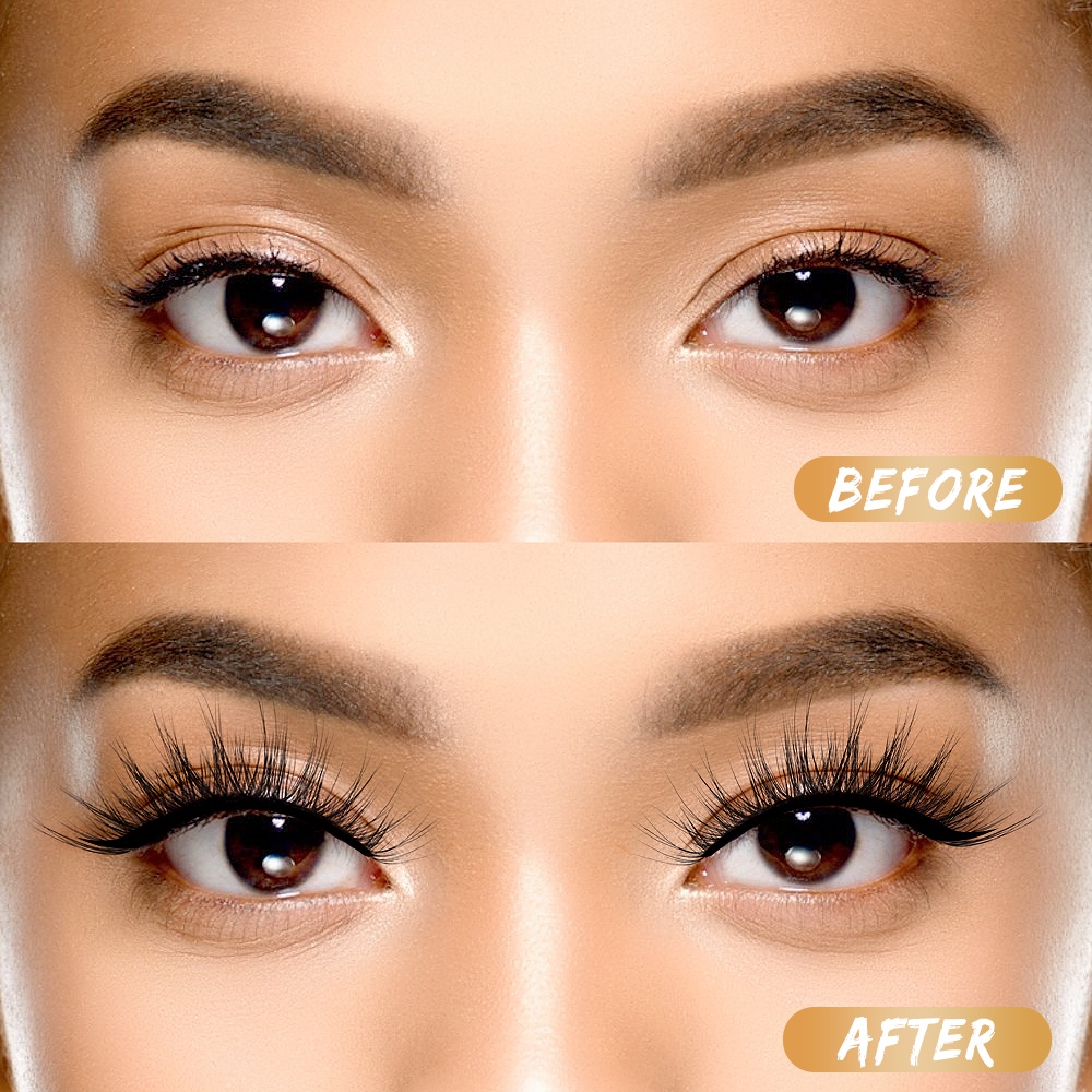 MAGEFY 3 Pasang/Set Bulu Mata Magnet 3D Bulu Mata dengan Alat 7137