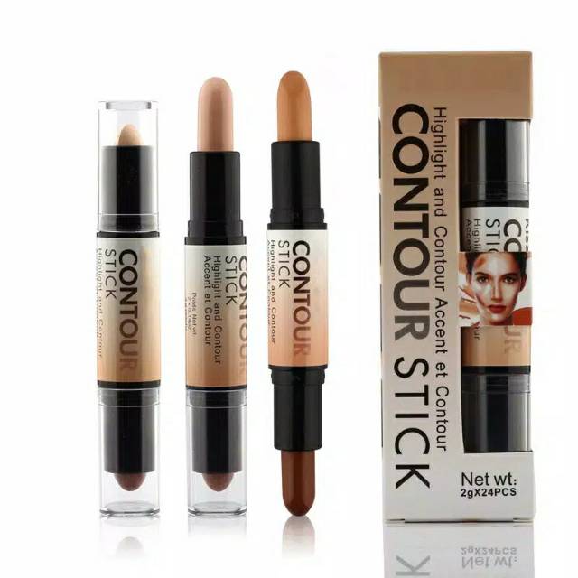 PROMO ECER!!!CONTOUR STIK 2 IN 1 KISS BEAUTY 58523