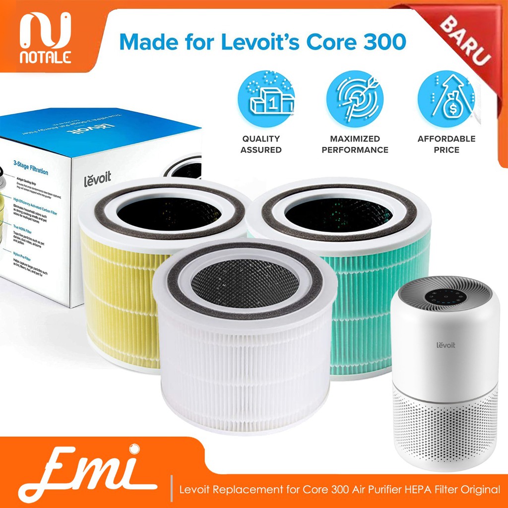 Levoit Replacement for Core 300 Air Purifier HEPA Filter Pet Allergy