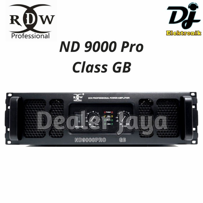 Power Amplifier RDW ND 9000 Pro / ND9000 Pro Class GB - 2 channel