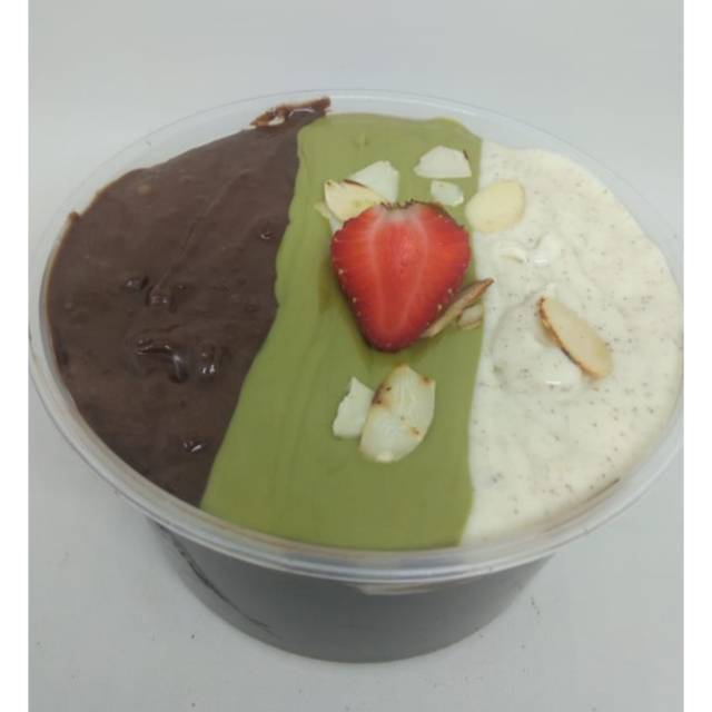 

Cake Lumer Chocomaltin+Greentea+tiramizu tabur almond