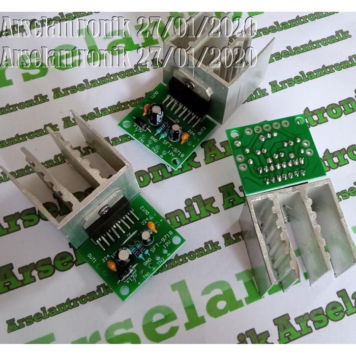 Amplifier / Modul Stereo Amplifier Tda7297 2X15W Plus Heatsink Tda 7297 Murah Meriah Ready