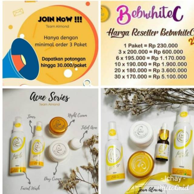 [COD] BEBWHITE C GLOW & ACNE | BEBWHITE C SKINCARE | RESELLER BEBWHITE C